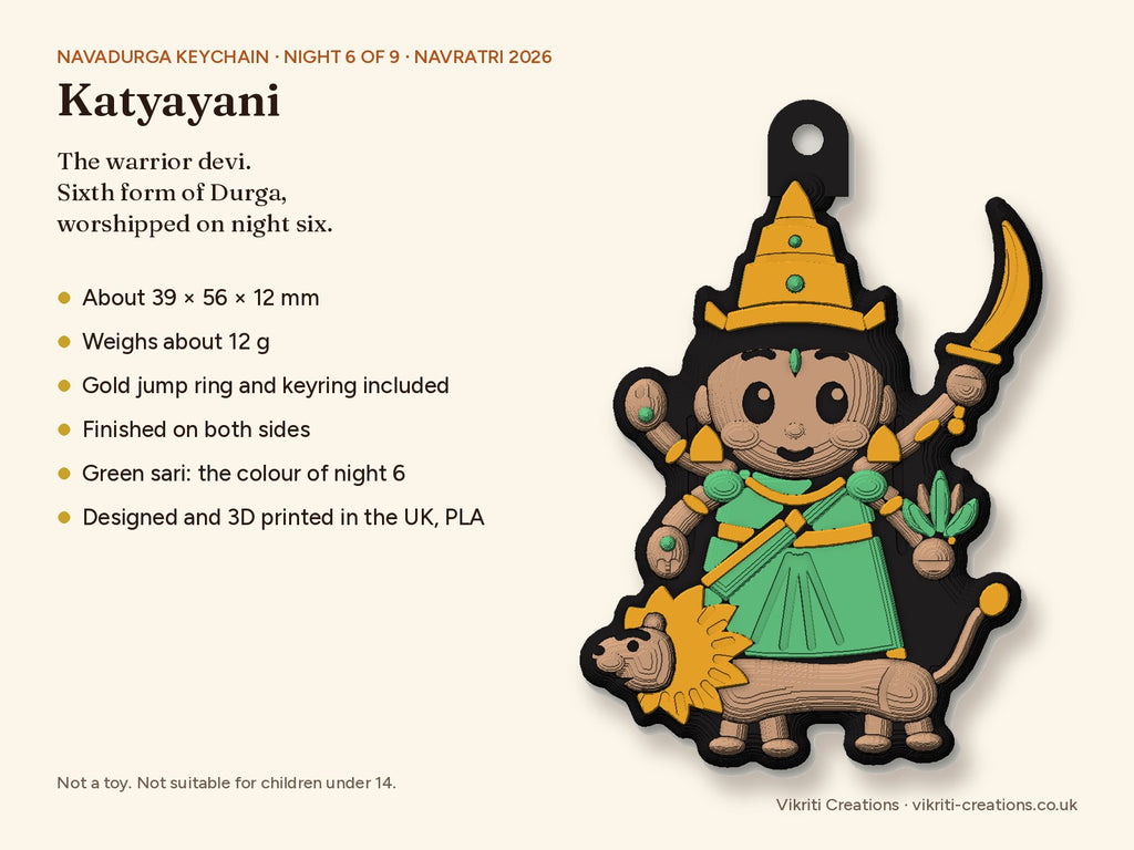 Katyayani keychain: size, weight and what's included