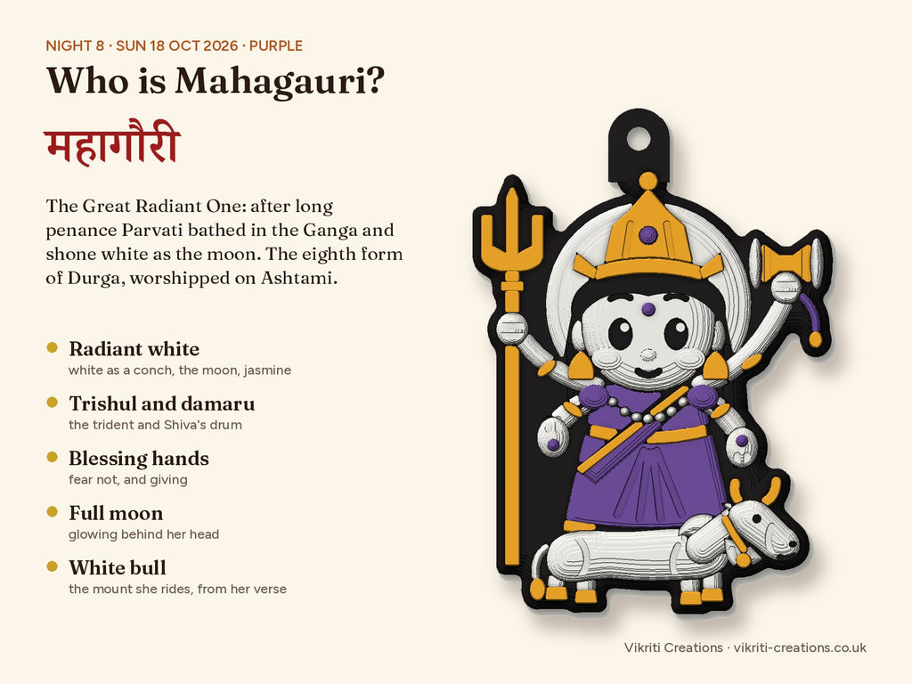 What the details on the Mahagauri keychain mean