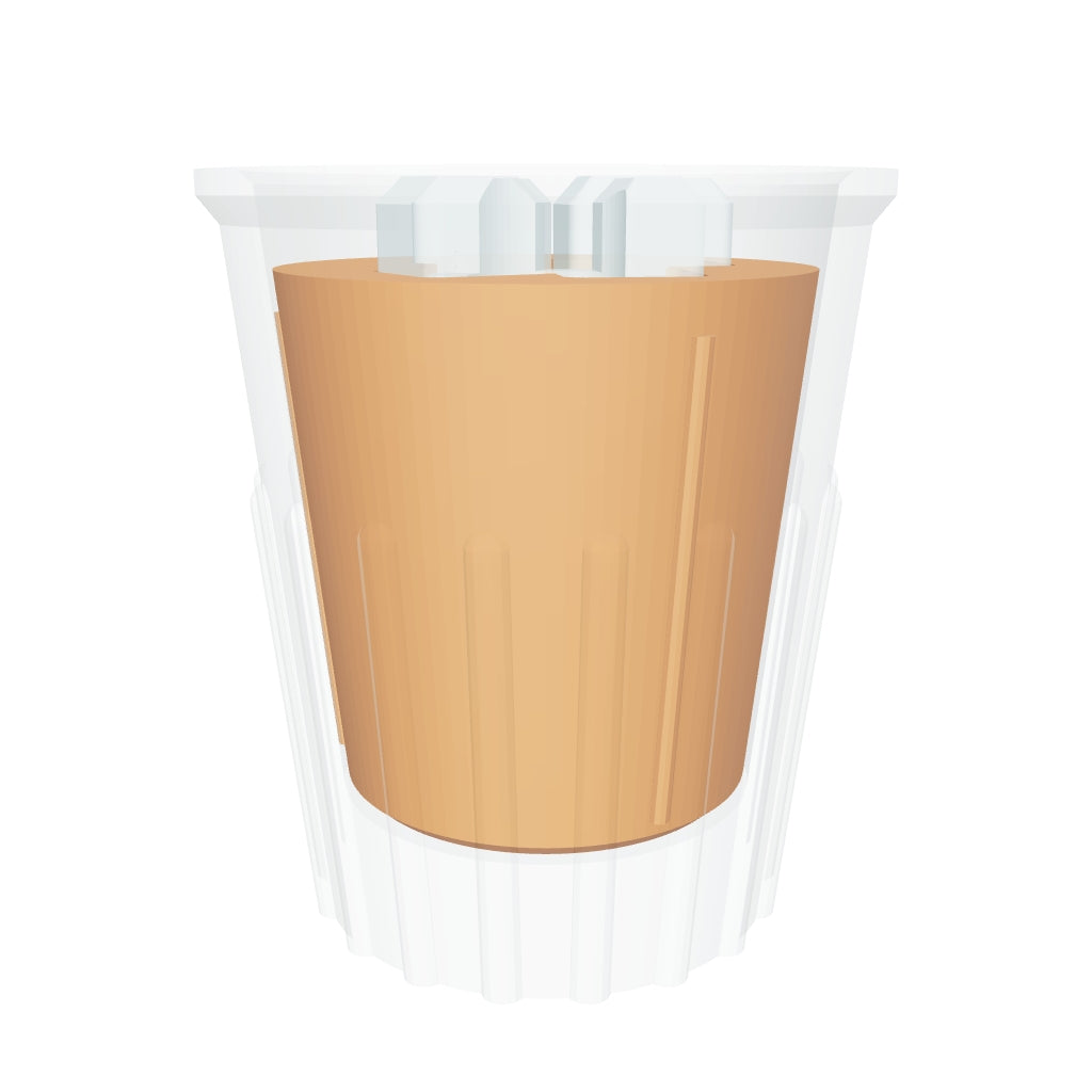 Tra da iced tea glass keychain in 3D: spin it, zoom in, or view it at real size in AR (about 22 x 25 mm)