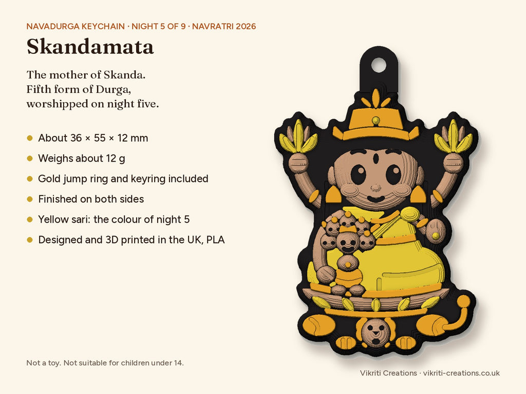 Skandamata keychain: size, weight and what's included